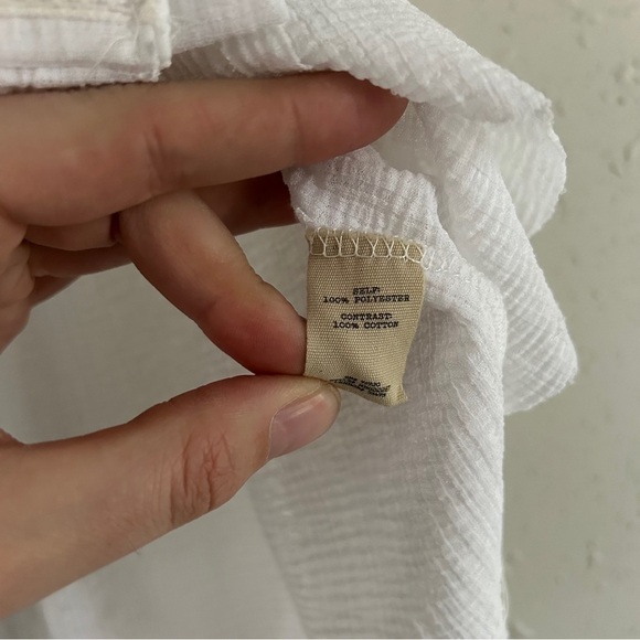 Gimmicks White Cream Pieced Crochet Tank Top Western Casual Classic Large Buckle - Picture 6 of 10